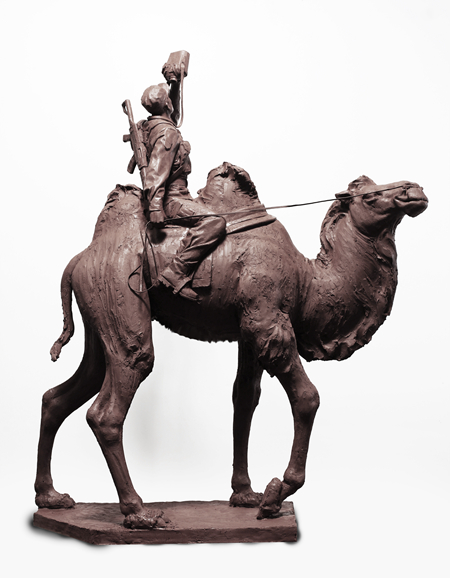 《大漠驼铃》 青铜 2014年 113×70×40cm.jpg