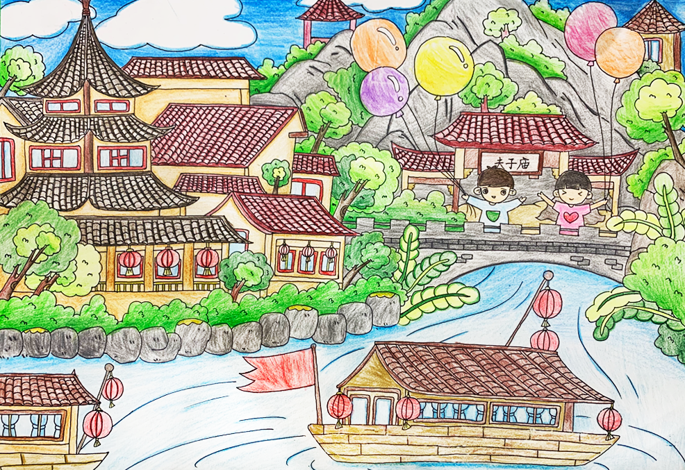 塔 作品名称:古鸡鸣寺 作品名称:我爱南京