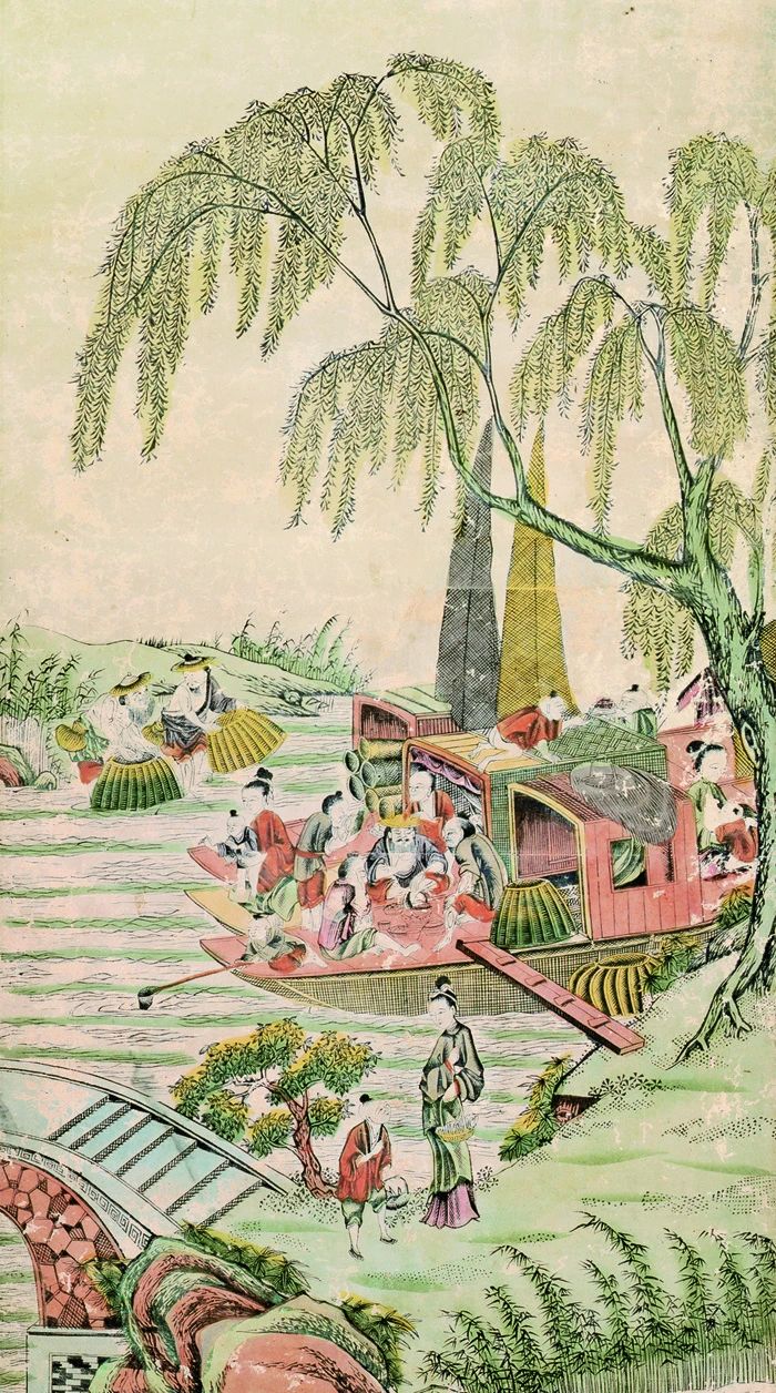 中国伝統　蘇州　 木版年画　版画 ふたつの国の民衆が愛した木版画 中国年画と日本の浮世絵の展覧