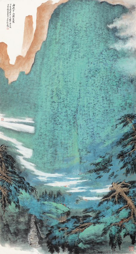 包信源-雨过千山泼黛浓-270cm×140cm-2007年.jpg
