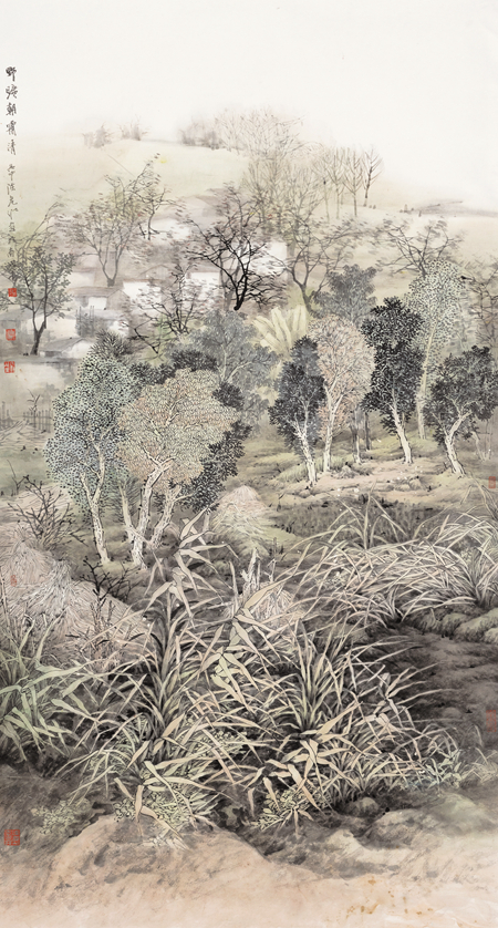 陈危冰-野旷朝霭清-180cm×97cm-2016年.jpg