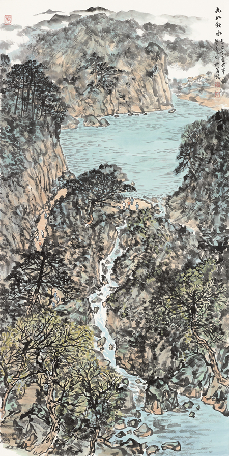 方楚乔-九如秋水-138cm×69cm-2017年 189353.jpg