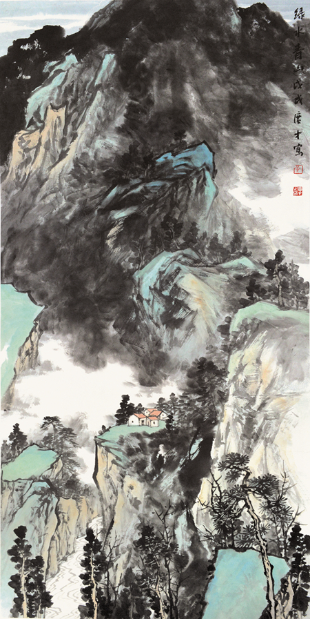 黄广才-绿水青山-136cm×68cm-2018年.jpg