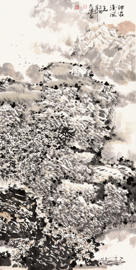 鞠太运-神农溪风光-136cm×68cm-2017年.jpg