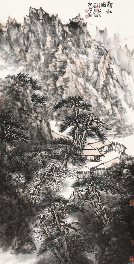 冷  旭-听松图-136cm×68cm-2017年.jpg