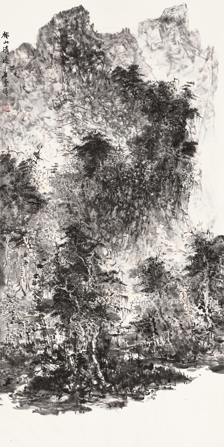 李  伟-松山清远-136cm×68cm-2017年.jpg