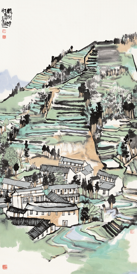 林容生-枫树坪-136cm×68cm-2017年.jpg
