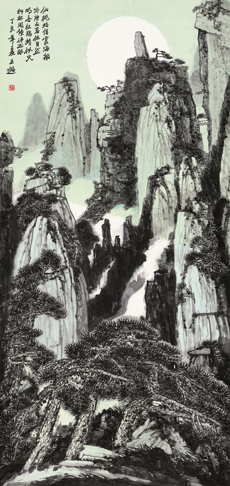 王　超-黄山奇观-136cm×68cm-2007年.jpg