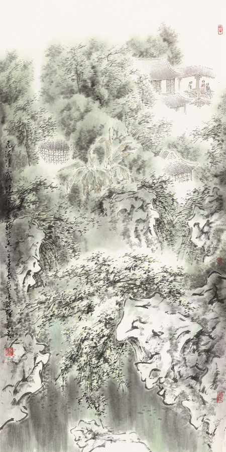 孙君良-花涵清晓露-138cm×69cm-2015年 189380.jpg