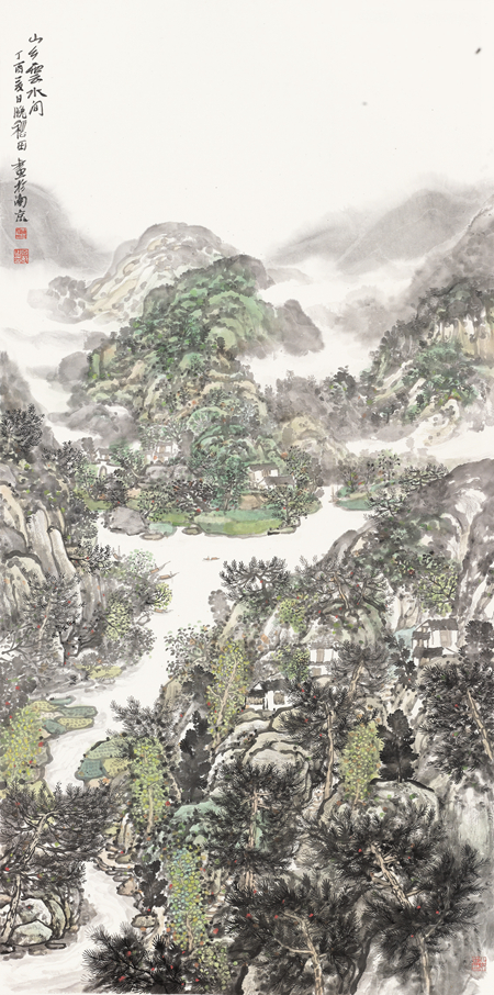 田敏-晚稻田-139cm×69cm-2017年 189527.jpg