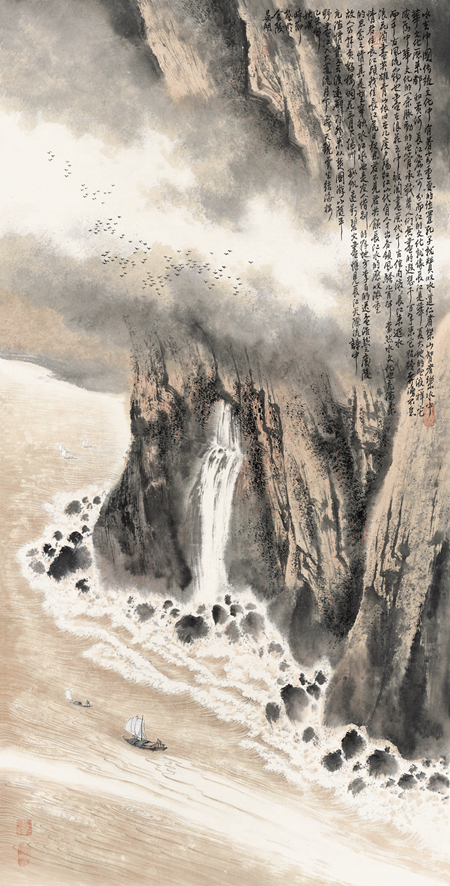 晏明-烟江诗意图-138.6cm×70.3cm-2015年.jpg