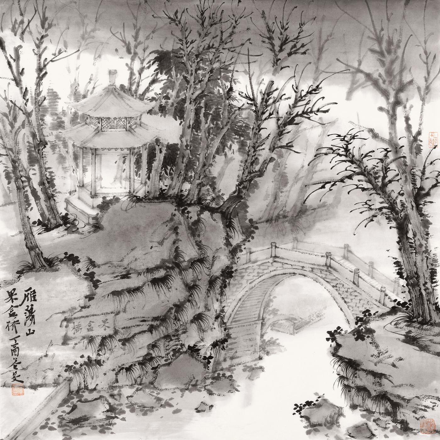 张谷旻-雁荡山果盒桥-68cm×68cm-2017年.jpg