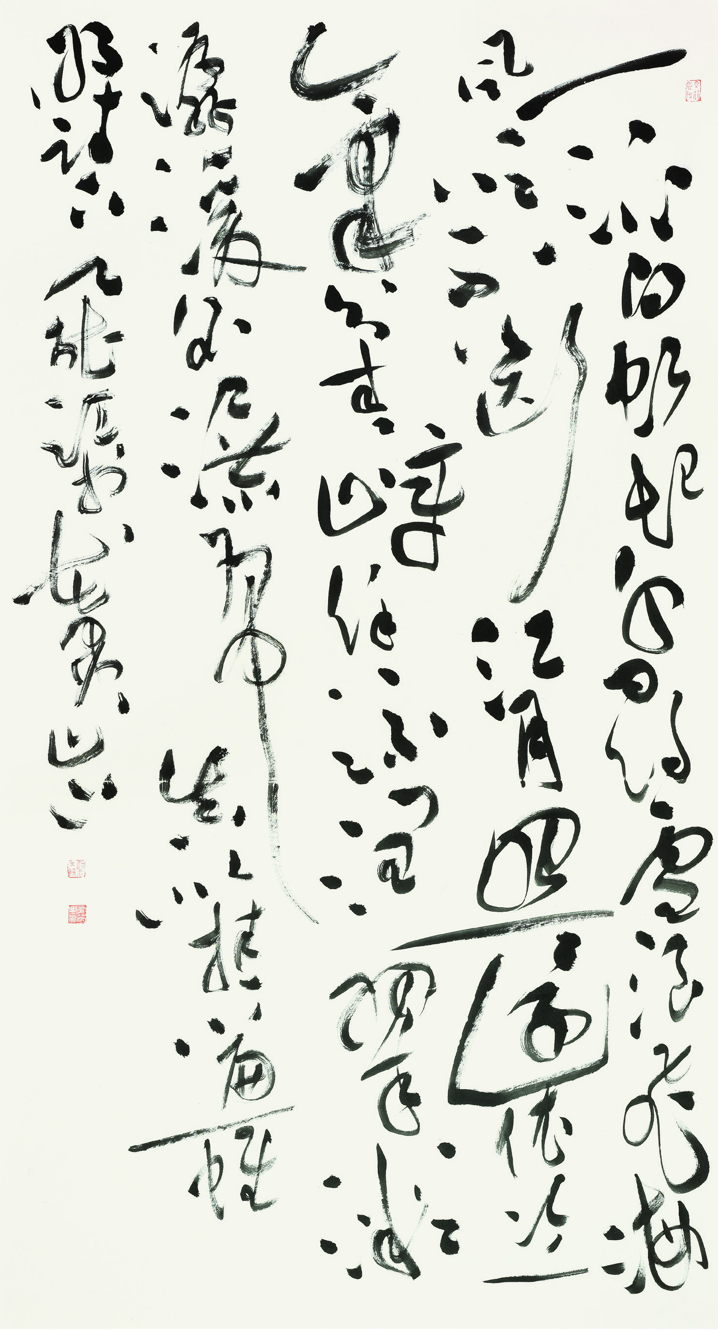 汪能江  草书中堂  181cm×97cm.jpg
