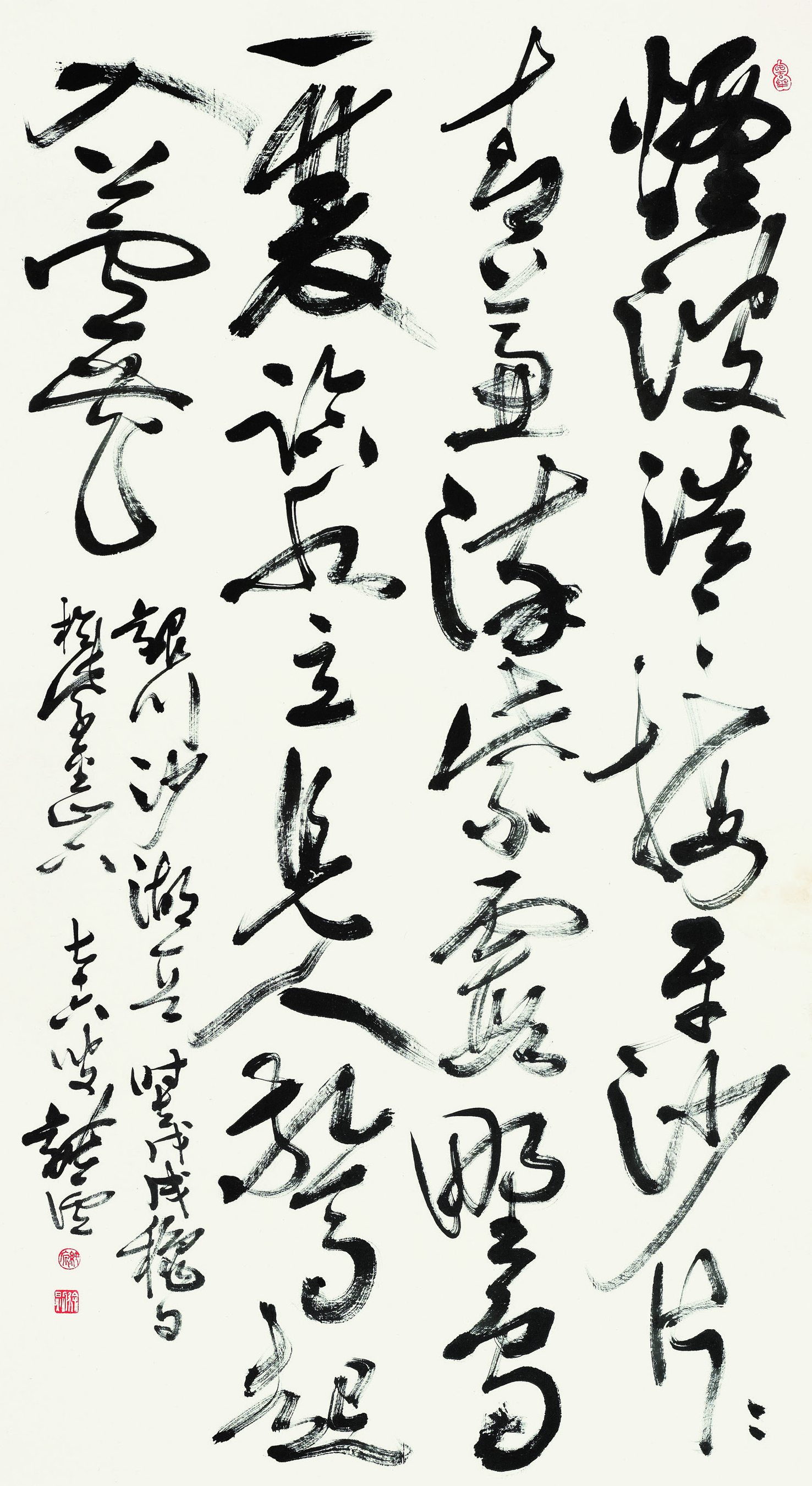 徐纯原  银川沙湖诗？草书中堂  154cm×82cm.jpg