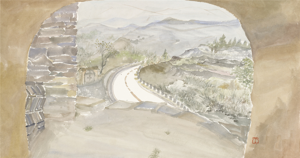 黄岑 《写生2》 2018年 纸本水墨 31cm×58cm.jpg
