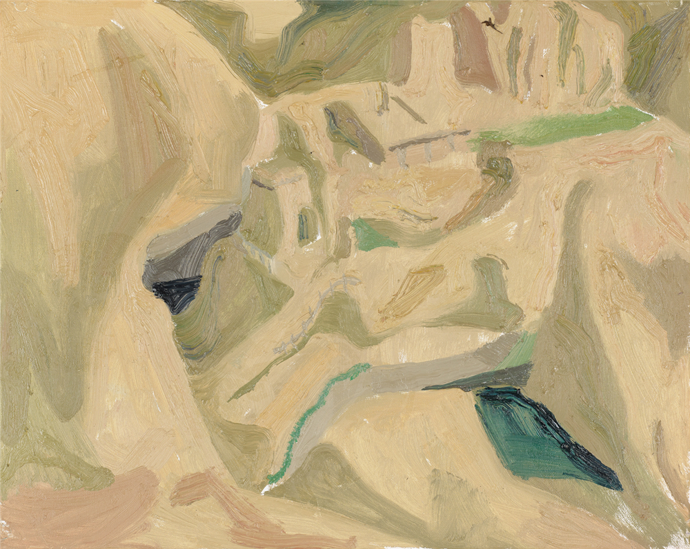 厉业亨 高原的结构二 2018年 布面油画 40cm×50cm.jpg