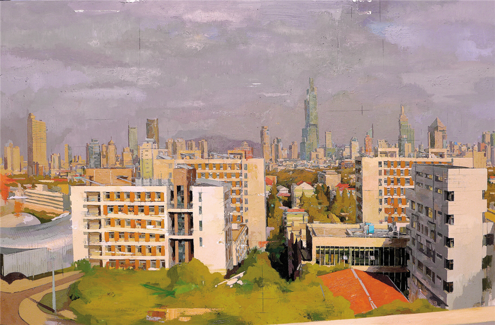 厉业亨 南京的夏天 2018年 布面油画 120cm×160cm.jpg