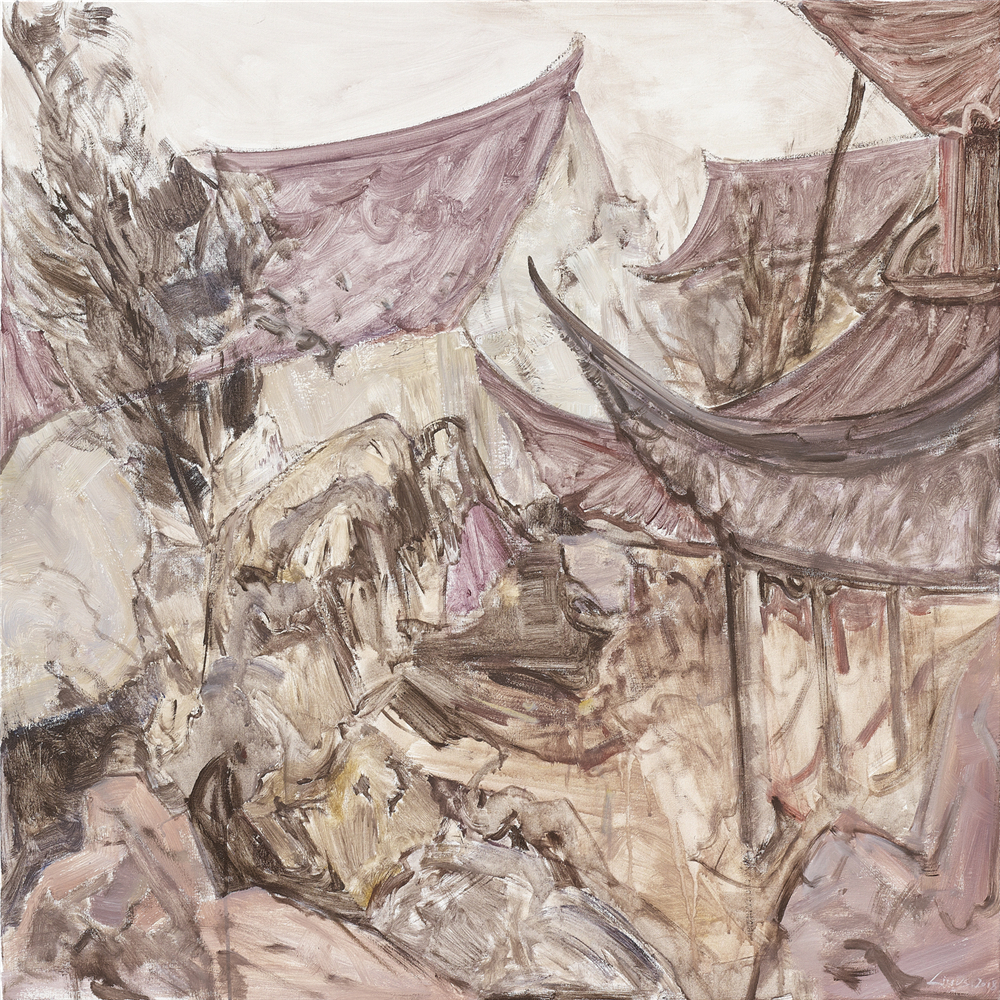 刘维桑 苏州园林 2018年 布面油画 100cm×100cm.jpg