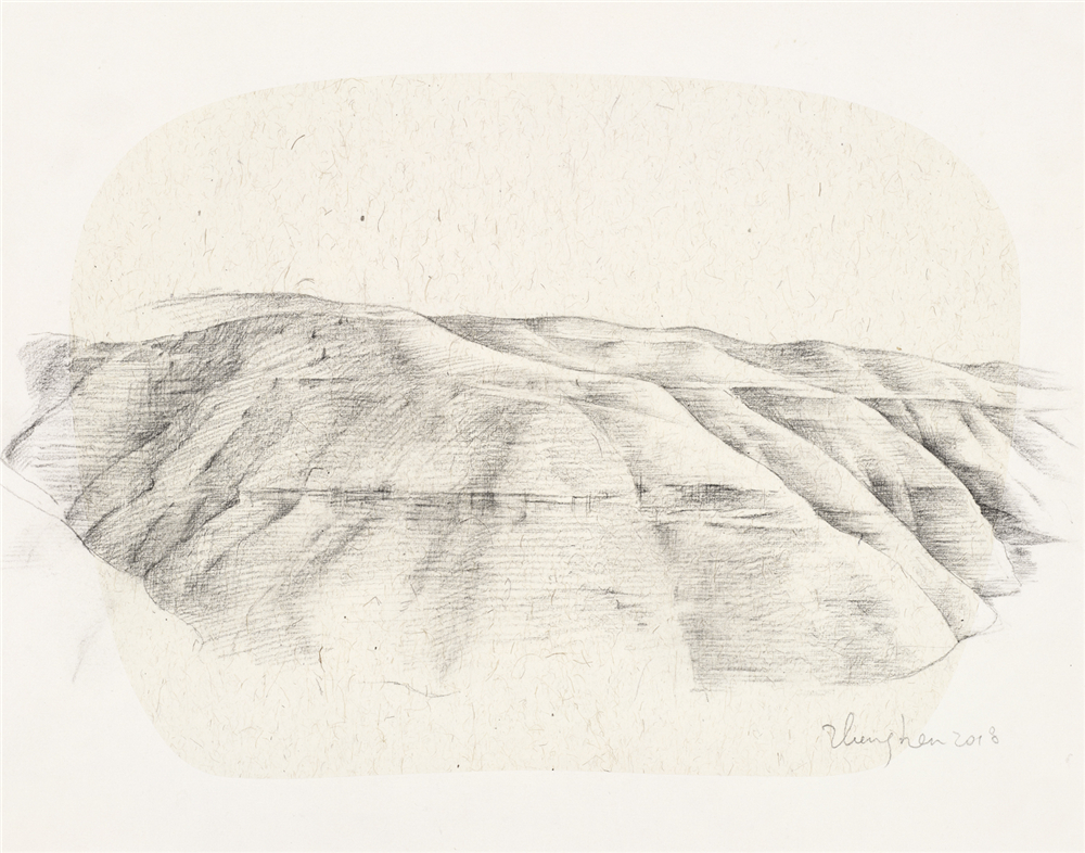 章犇 陕北写生四 2018年 纸本素描 27cm×34cm.jpg