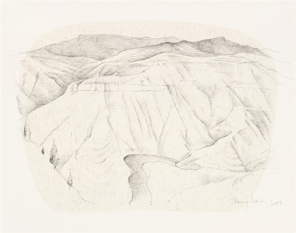 章犇 陕北写生五 2018年 纸本素描 27cm×34cm.jpg
