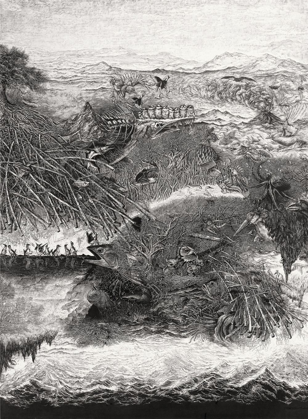 2018·百家金陵-版-009-复归自然之五 木口木刻 100cm×75cm 顾秀华（天津）.jpg