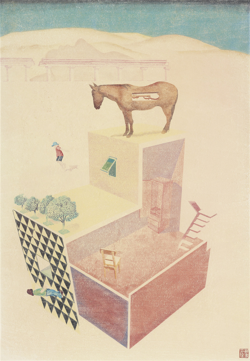 2018·百家金陵-版-010-梦之果组画·生长 水印木刻 76cm×53cm×3 鲍涛（安徽）-3.jpg