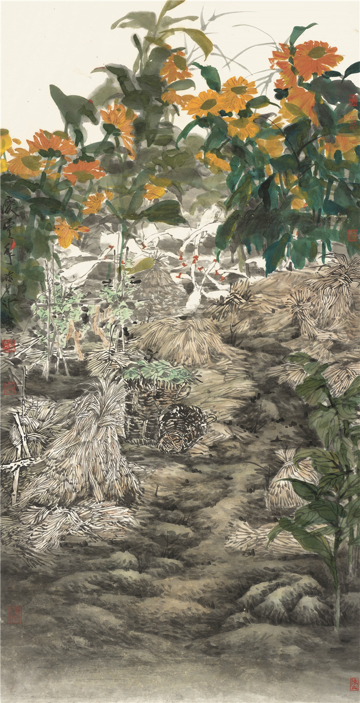 美术  陈危冰  庆丰年  中国画  68cm×136cm  苏州  254219.jpg