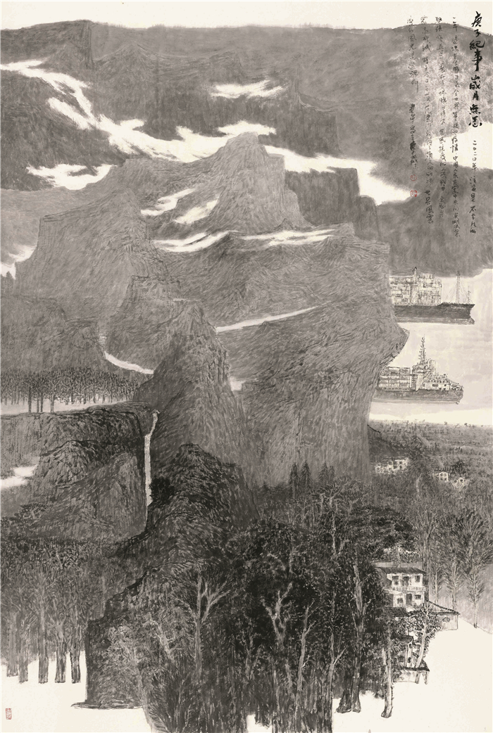 美术  孙建军  庚子记事-岁月无恙  中国画  145cm×215cm  连云港  254412.jpg