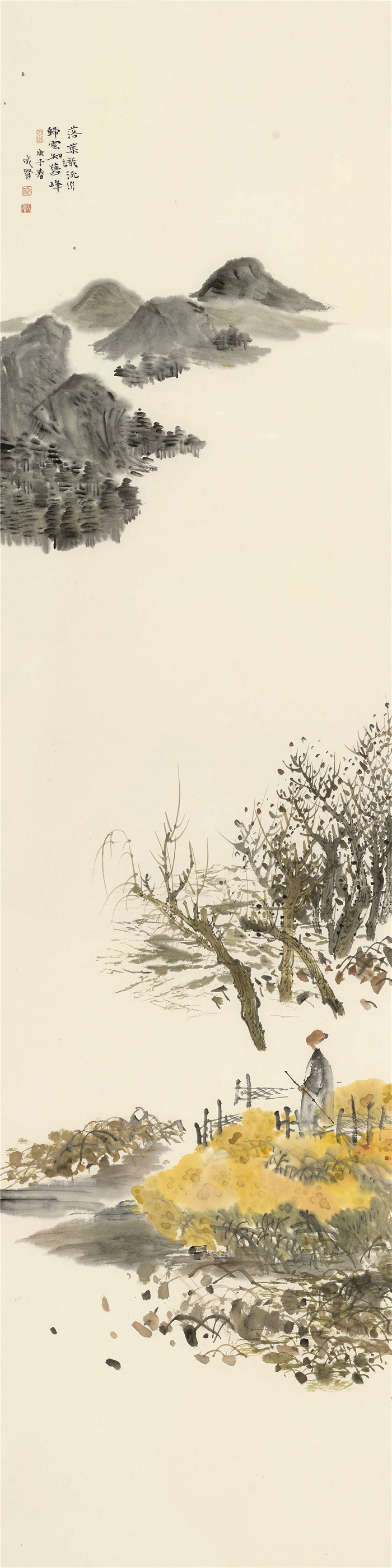 美术  臧成贤  诗意四季  中国画  69cm×23cm×4  宿迁254020-22.jpg